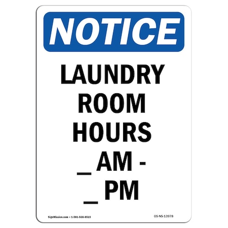 Signmission Safety Sign, OSHA Notice, 10" Height, Rigid Plastic, Pm Sign, Portrait OS-NS-P-710-V-13978